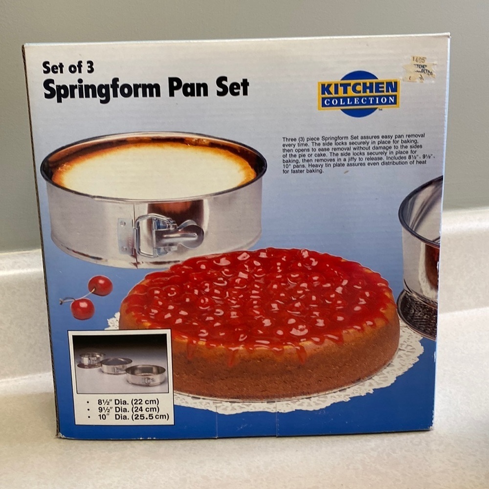 Set of spring form pans